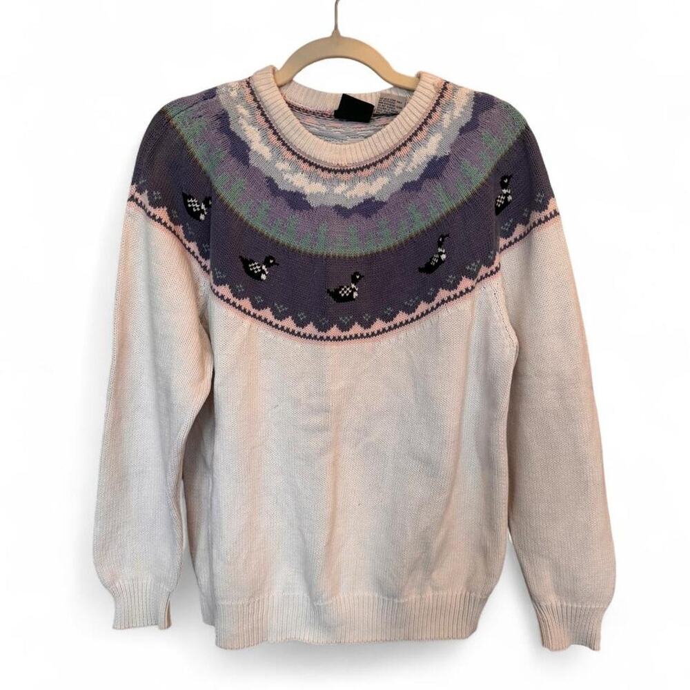Vintage Northern Reflections Cotton Loon Sweater